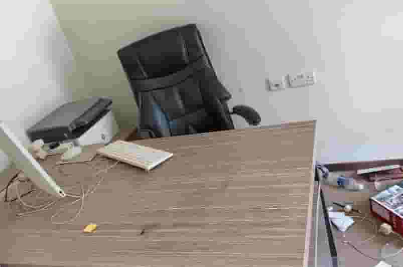 2 office tables  